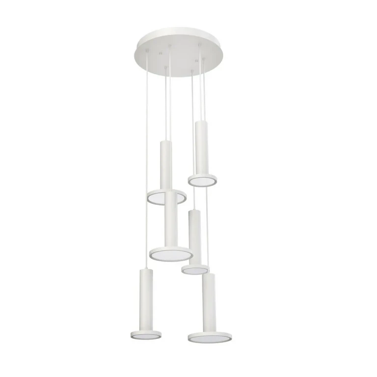 Luna 6-Light LED Pendant in White