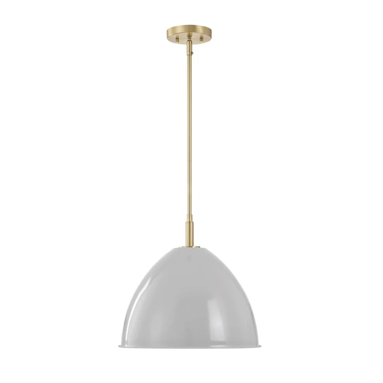 Brushed Gold One Light Pendant from the Biba Collection