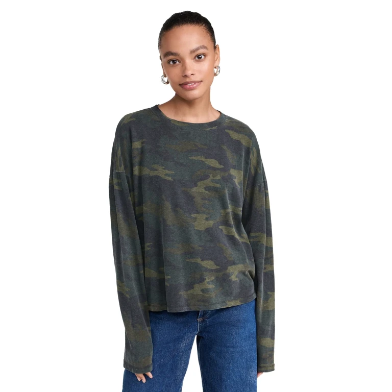 ASKK NY Printed Long Sleeve Top Camo 2