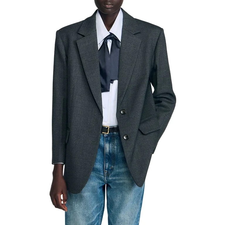 Sandro Notch Lapel Jacket
