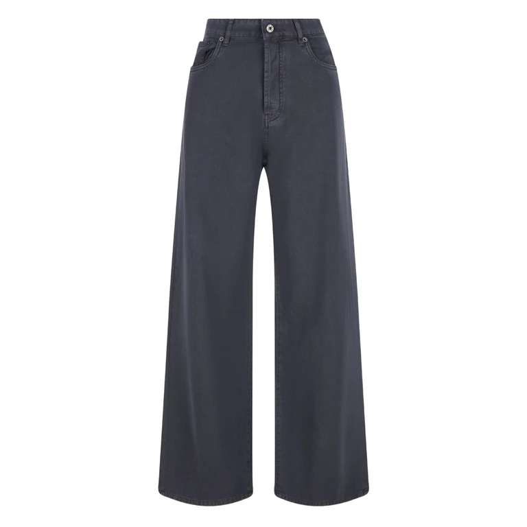 Miu Miu Pantalone Grey Jean - Women