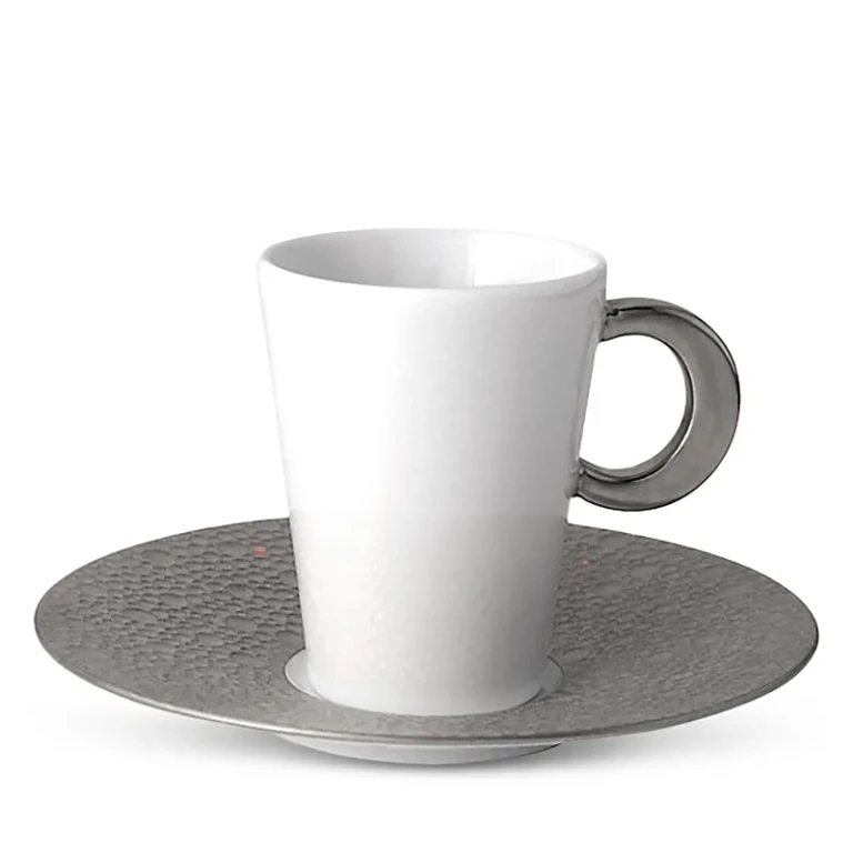 Bernardaud Ecume Platinum Saucer