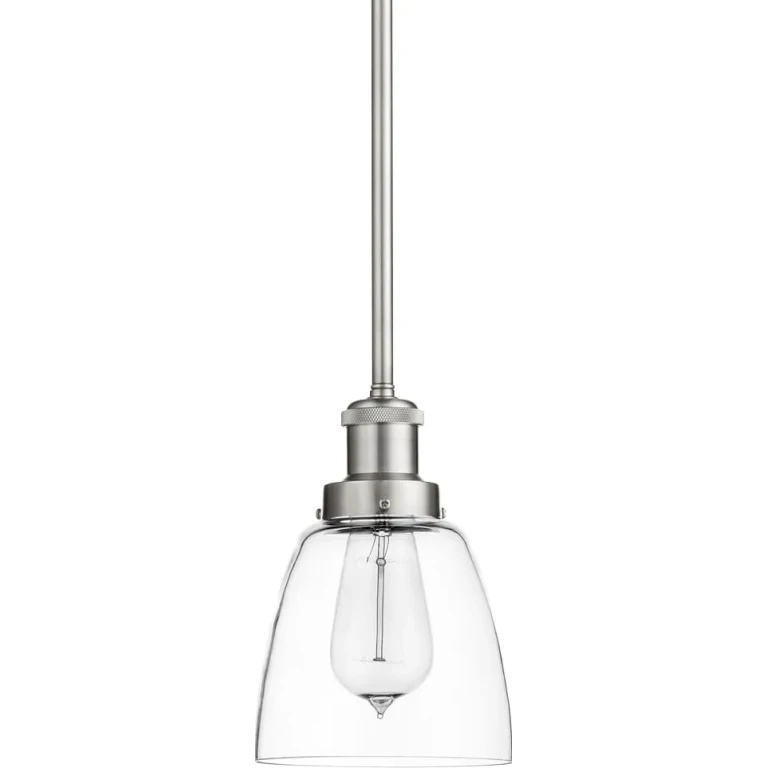 Quorum Transitional 6" Pendant Light in Satin Nickel