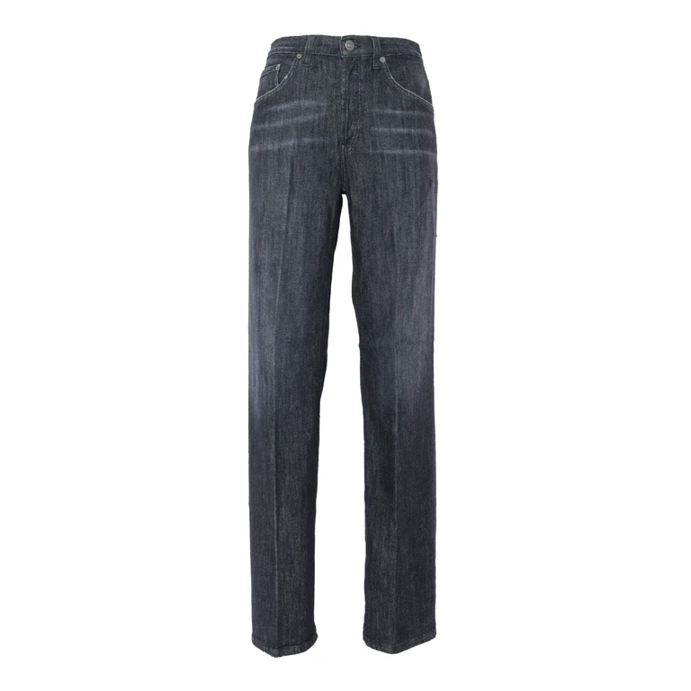 Dondup Black Straight Leg Jeans