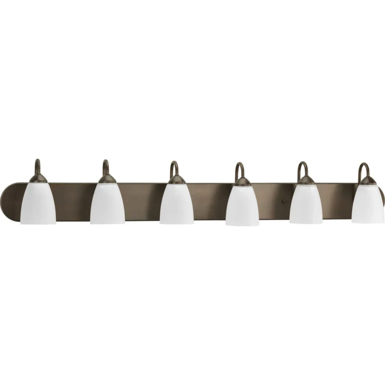 Antique Bronze Six Light Bath from the Gather Collection