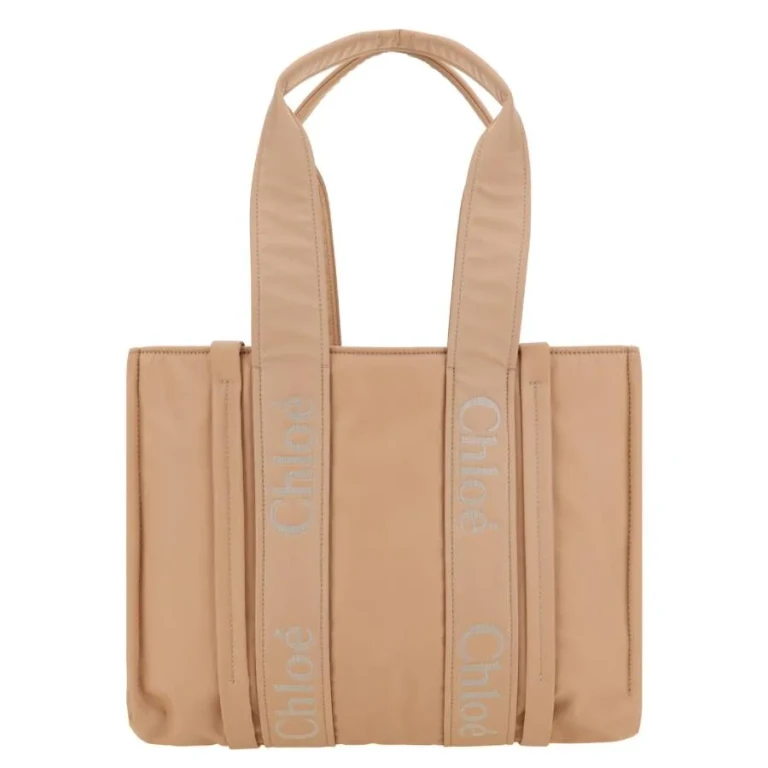 Chloe Woody Logo Medium Tote Bag