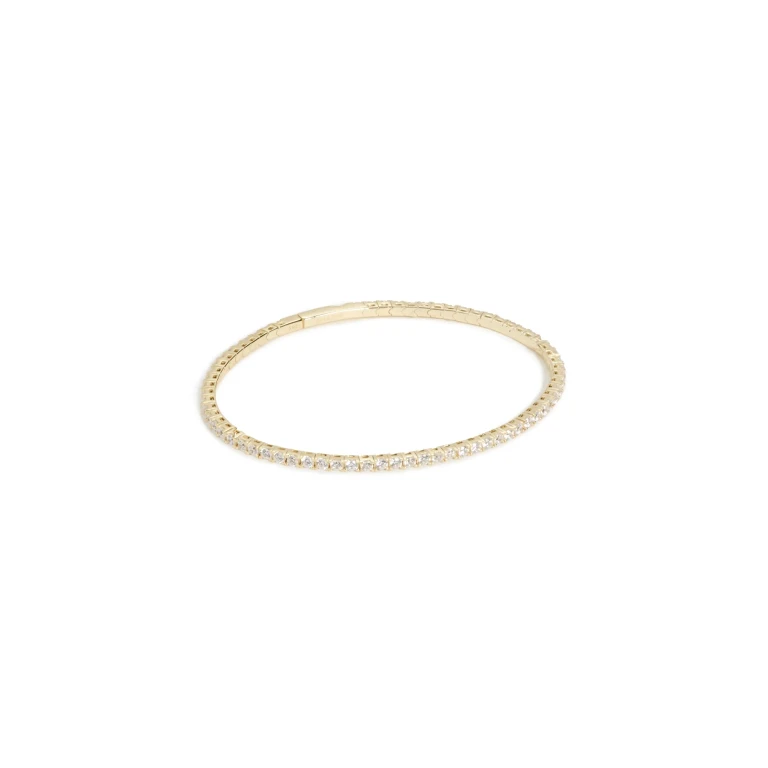 SHASHI Tennis Bangle Gold One Size