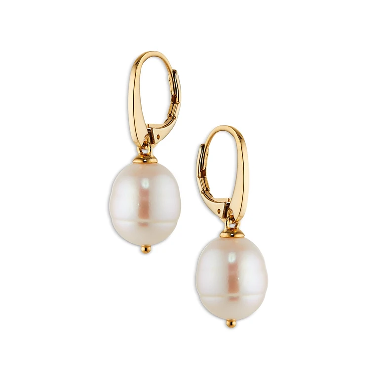 Nadri Cultured Baroque Freshwater Pearl Drop Earrings