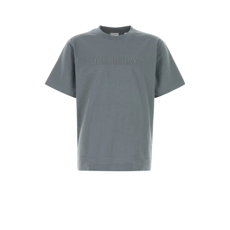 Burberry Dark Grey Cotton T-Shirt Forecastgrey Exterior - Men