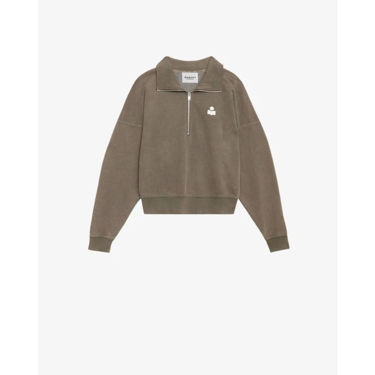 Sweatshirt Ross - Femme - Dark Bronze-ecru - Taille 34 - Marant Étoile