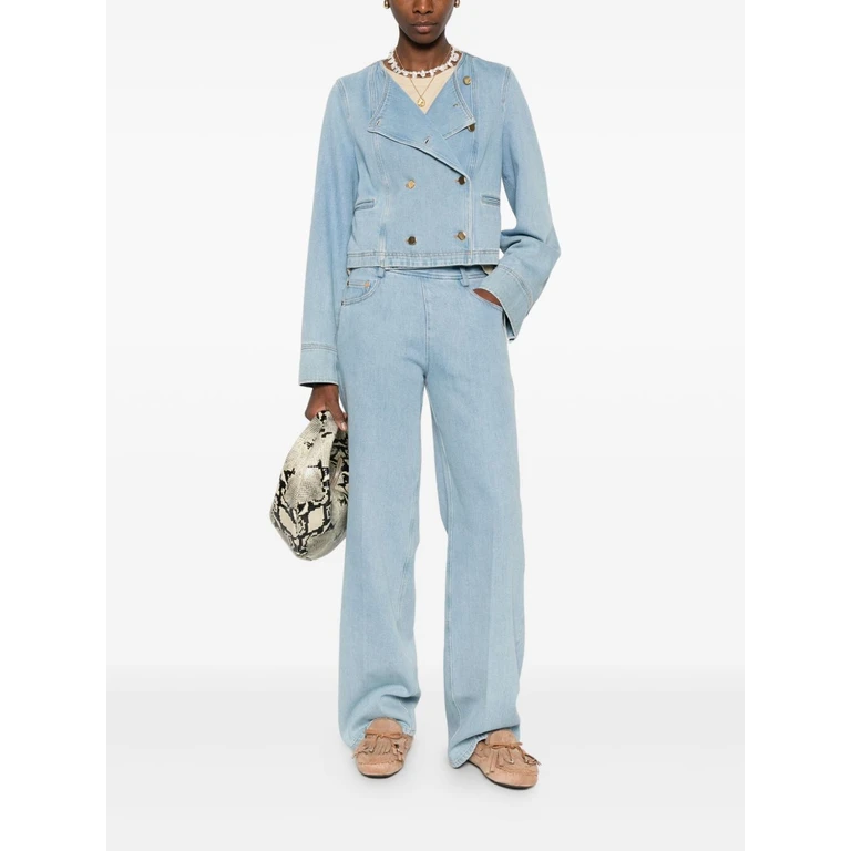 Forte Forte Forte Jeans Clear Blue Fabric - Women