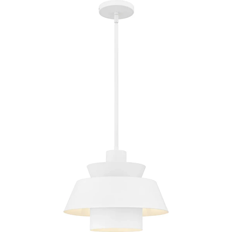 Matte White Pendant from the Lumi Collection