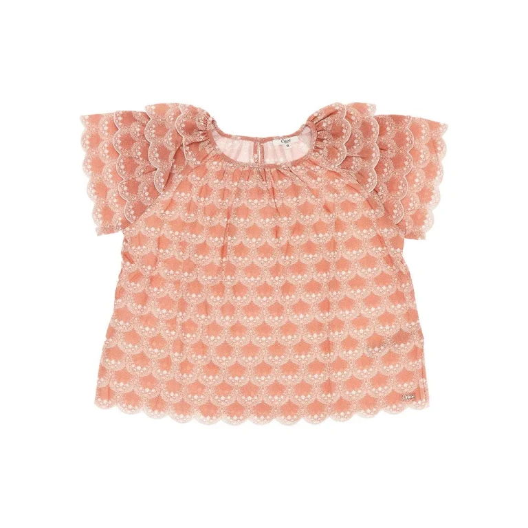 CHLOE' Printed cotton blouse Kids 12Y
