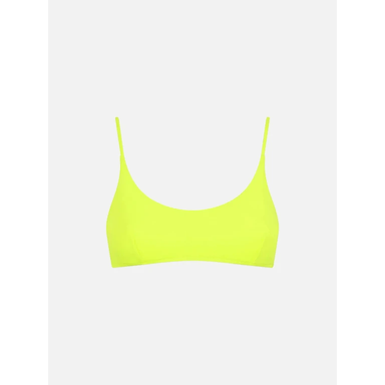 MC2 Saint Barth Judy Fluo Yellow Bralette Swimsuit Top