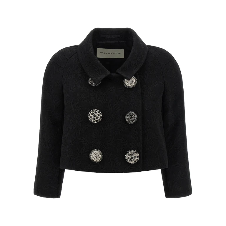 Dries Van Noten Black Viscose Blend Vipa Blazer