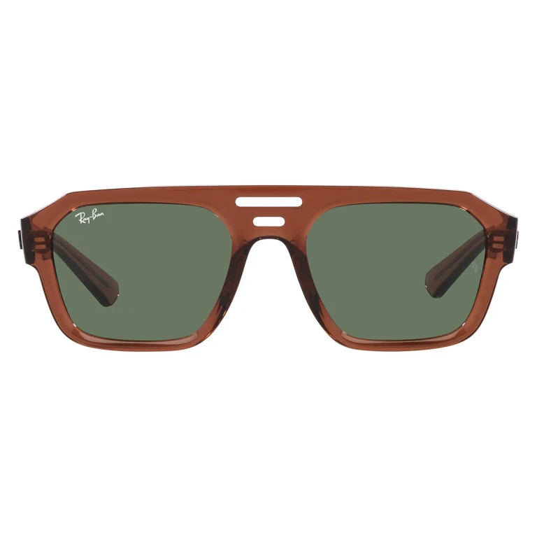 Ray Ban Corrigan Bio Based Dark Green Navigator Unisex Sunglasses RB4397 667882 54