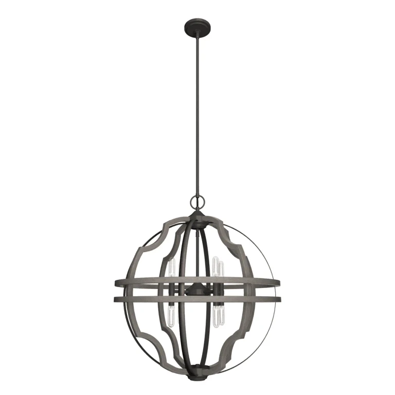 Hunter Stone Creek 8-Light Pendant in Noble Bronze