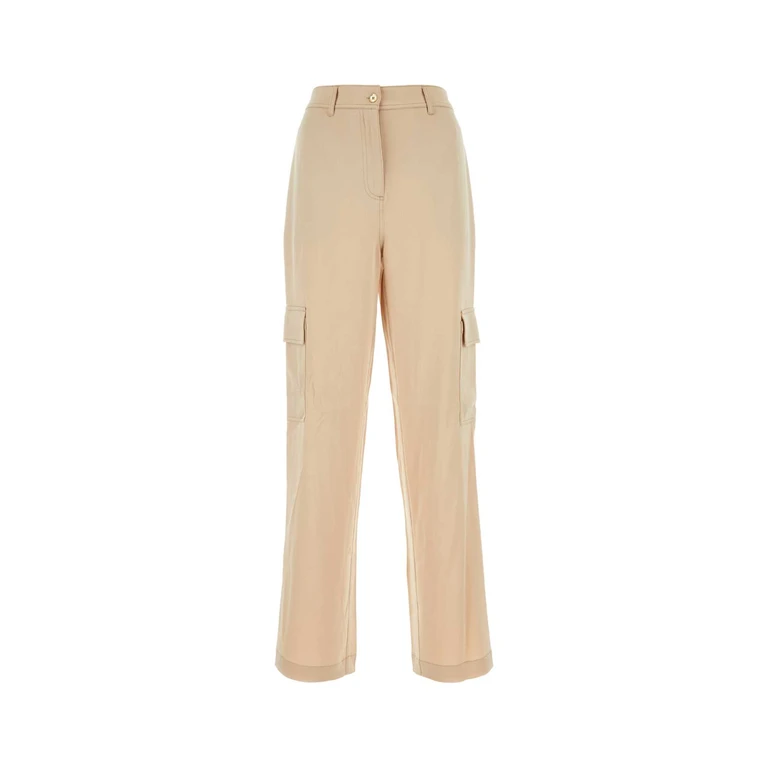 Michael Kors Skin Pink Triacetate Blend Wide-leg Pant