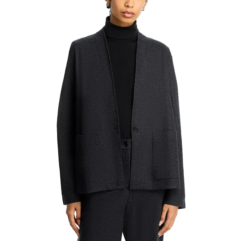Eileen Fisher High Collar Jacket