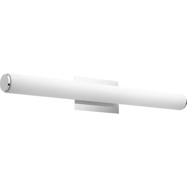 Quorum Transitional 2-Light 5" Bathroom Vanity Light in Polished Nickel with Matte White Acrylic