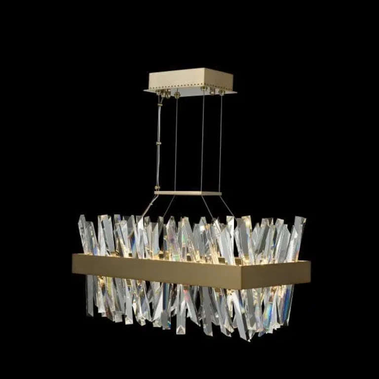Glacier 12" Pendant Light in Brushed Champagne Gold