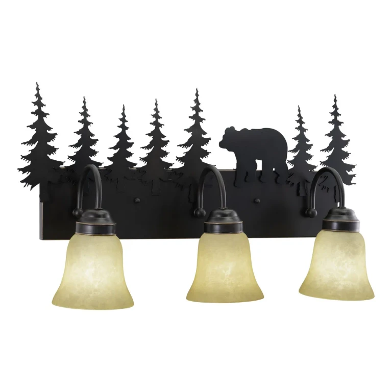 Bozeman 3-Light Bathroom Vanity Light in Burnished Bronze