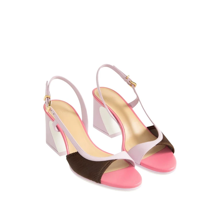 Fendi Sandals Pink Calf Leather - Women
