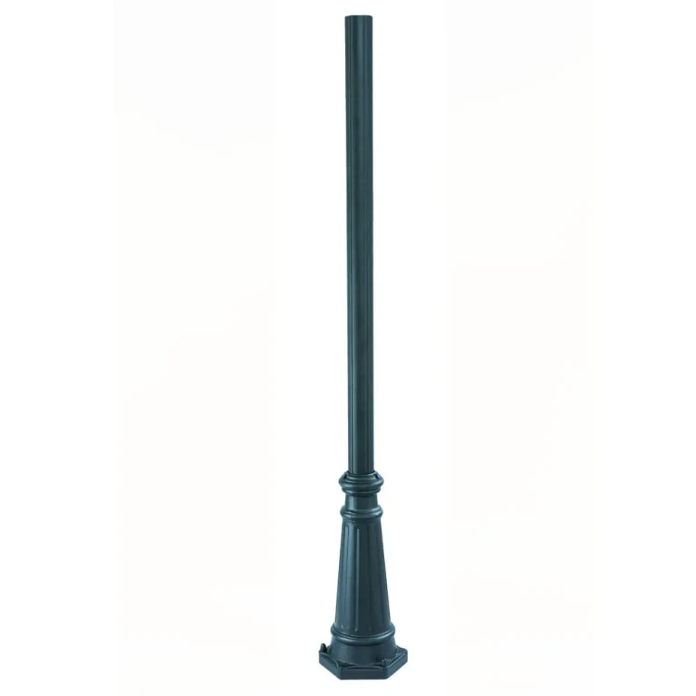 Matte Black Surface Mount Post from the Surface Mounted Posts Collection