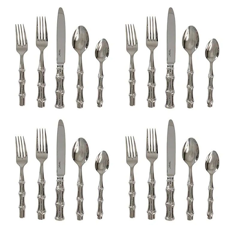 Juliska Bamboo 20 Piece Flatware Set, Polished