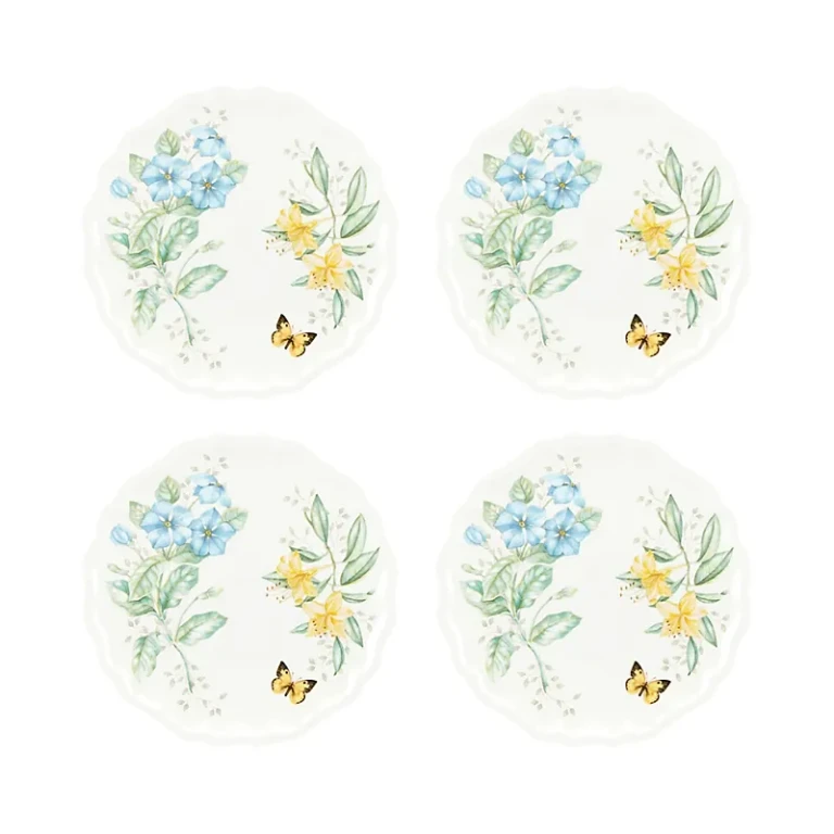 Lenox Butterfly Meadow Melamine Dinner Plates, Set of 4