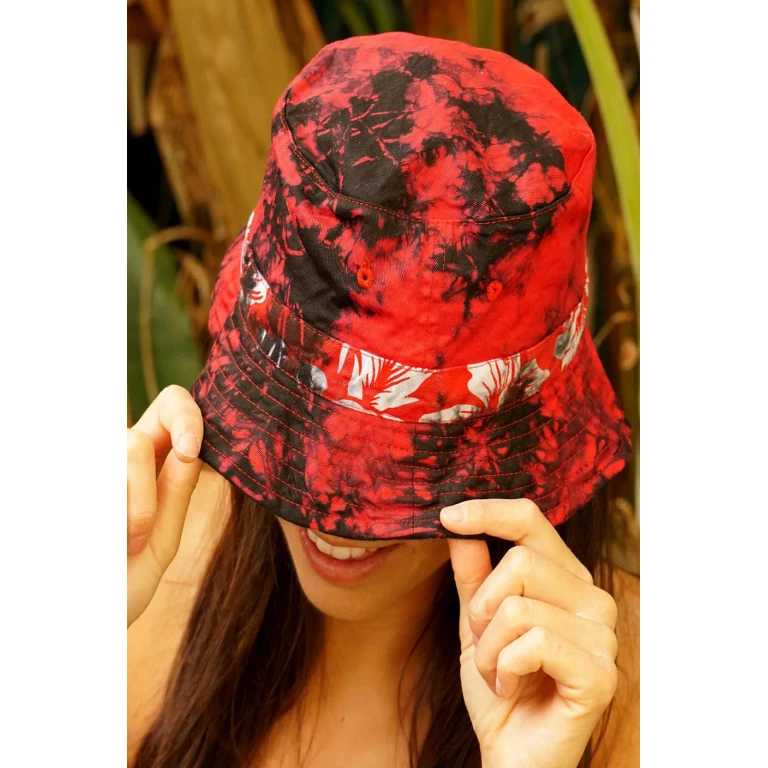 Luna Bucket Hat // Lava Tie Dye