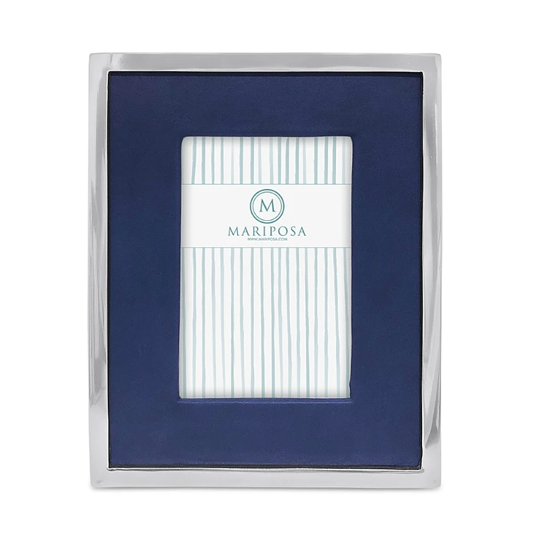 Leather with Metal Border Frame, 4 x 6