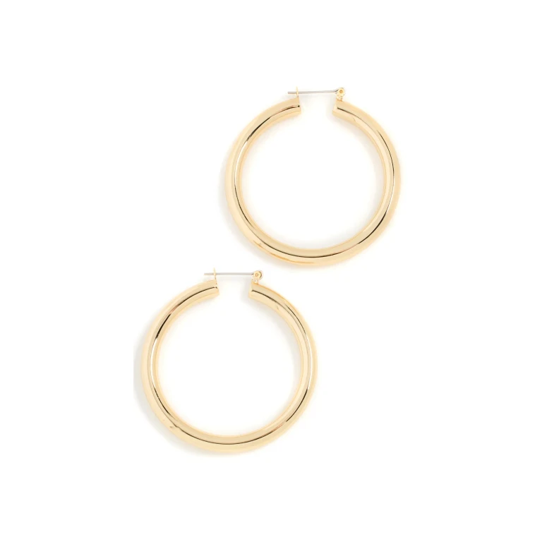 Luv Aj Amalfi Tube Earrings Gold One Size