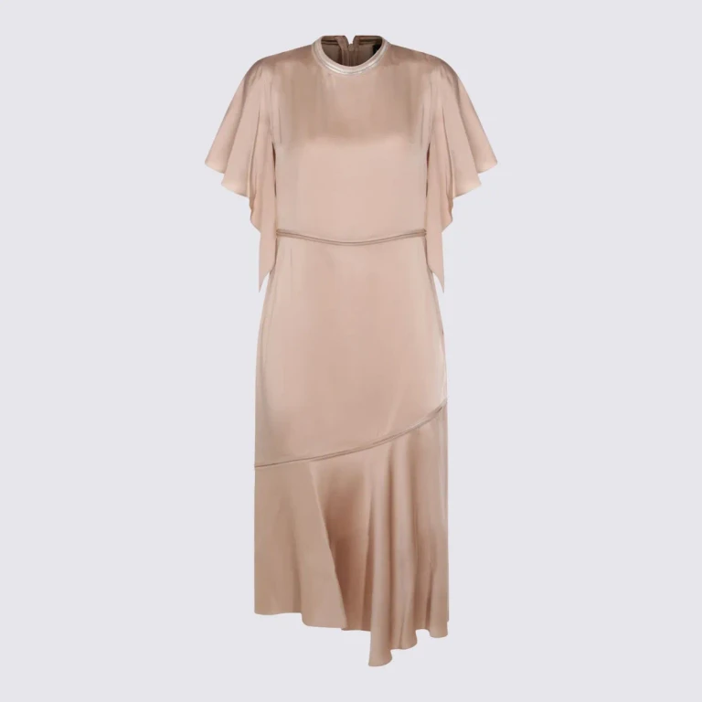 Fabiana Filippi Beige Viscose Midi Dress