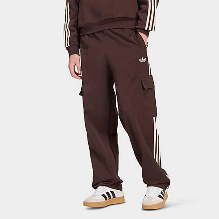 adidas Men's Originals adicolor Classics 3-Stripes Cargo Pants in Aurora Coffee Size: XS