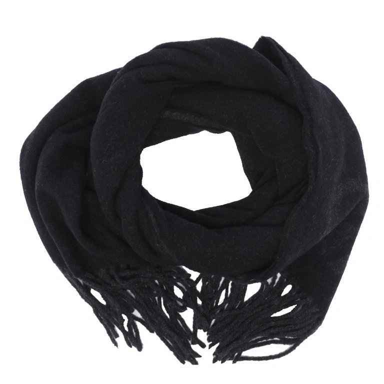 GANNI Scarfs Black Wool Recycled - Women