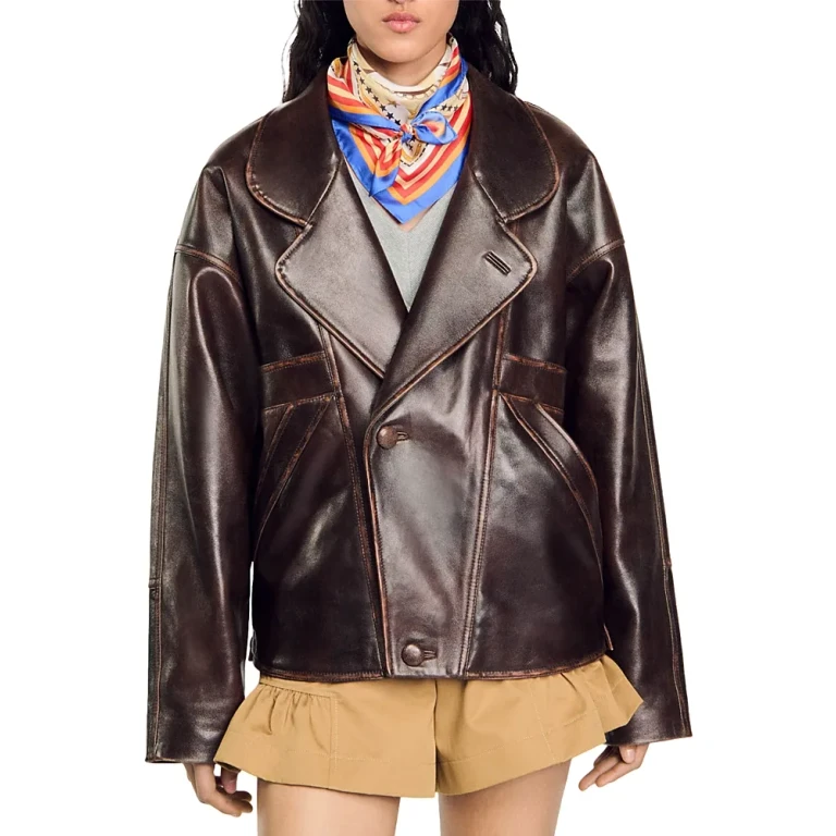 Sandro Clem Leather Jacket