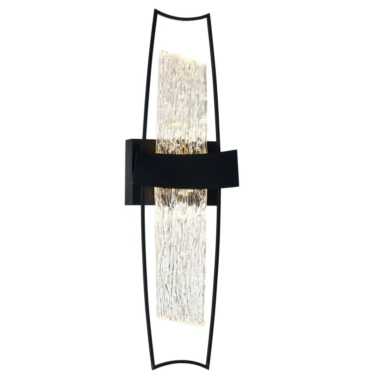 Black LED Wall Sconce from the Guadiana Collection