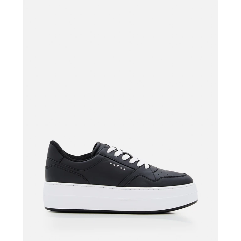Hogan Sneakers Black Calfskin Leather - Women