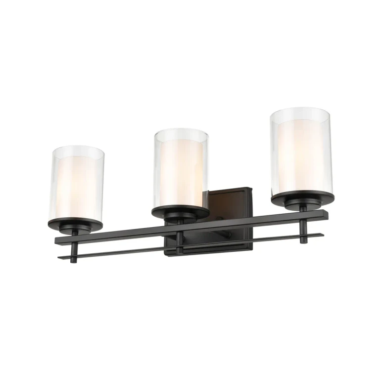 Millennium 3-Light Wall Sconce in Matte Black