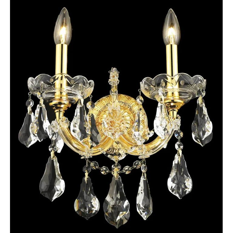 Gold Two Light Wall Sconce from the Maria Theresa Collection