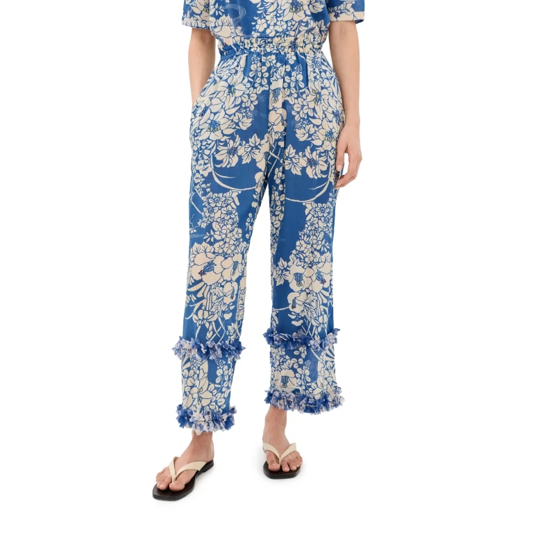 Alix of Bohemia Otto Royal Spoke Pants Medium Blue M