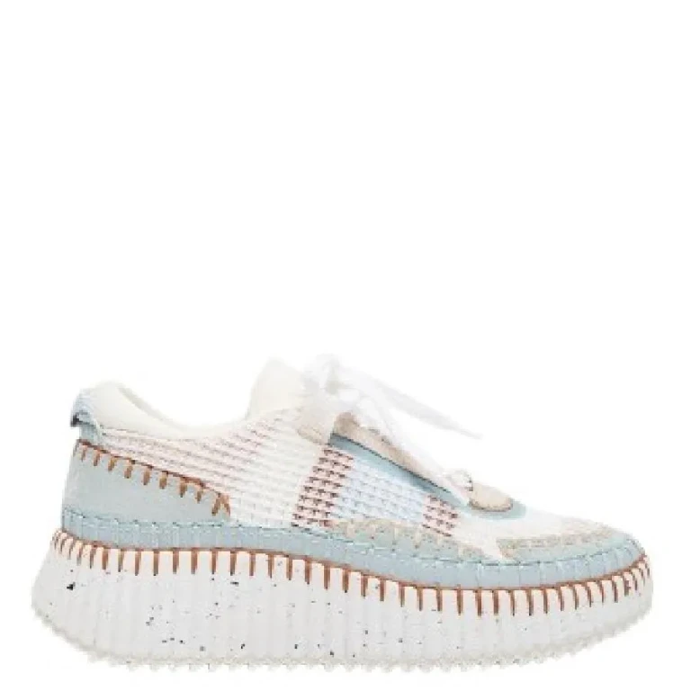 Chloe Nama Hand-Stitched Mesh Upper Sneakers