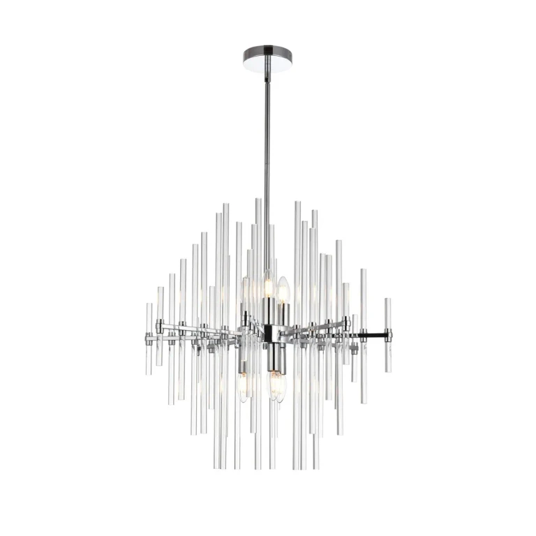 Chrome Six Light Pendant from the Sienna Collection
