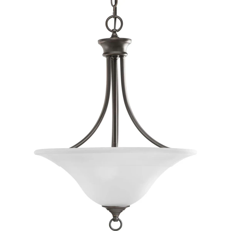 Antique Bronze Three Light Foyer Pendant from the Trinity Collection