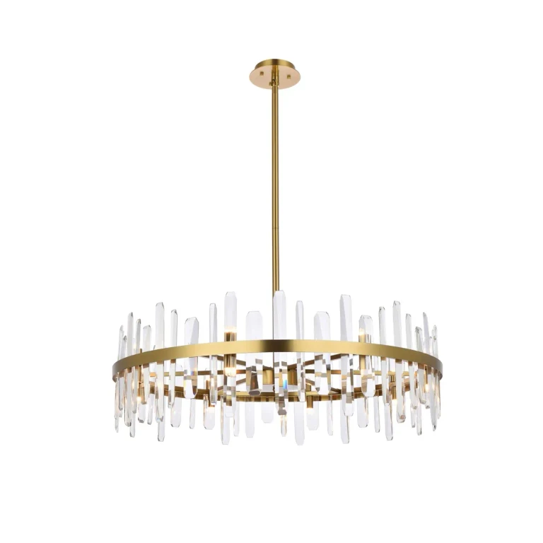 Satin Gold 16 Light Chandelier from the Serena Collection