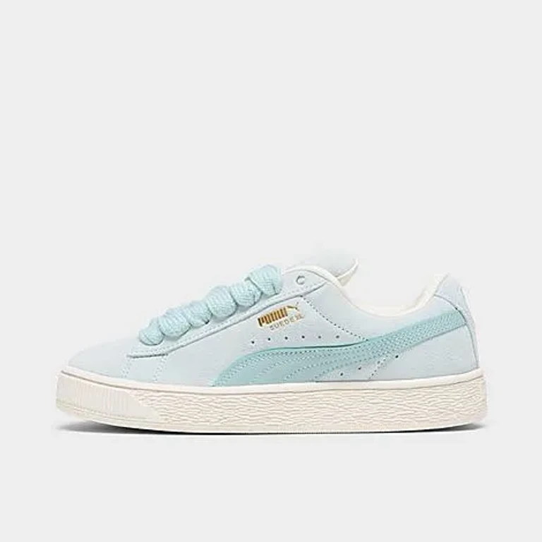 Women's Puma Suede XL Skate Casual Shoes in Galactic Gray/Wild Berry Size: 5.5
