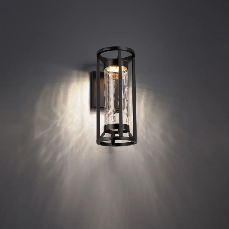 Black LED Outdoor Wall Sconce from the Roslyn Collection