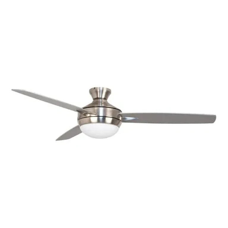 Brushed Polished Nickel 52"Ceiling Fan from the Targas 52" Collection