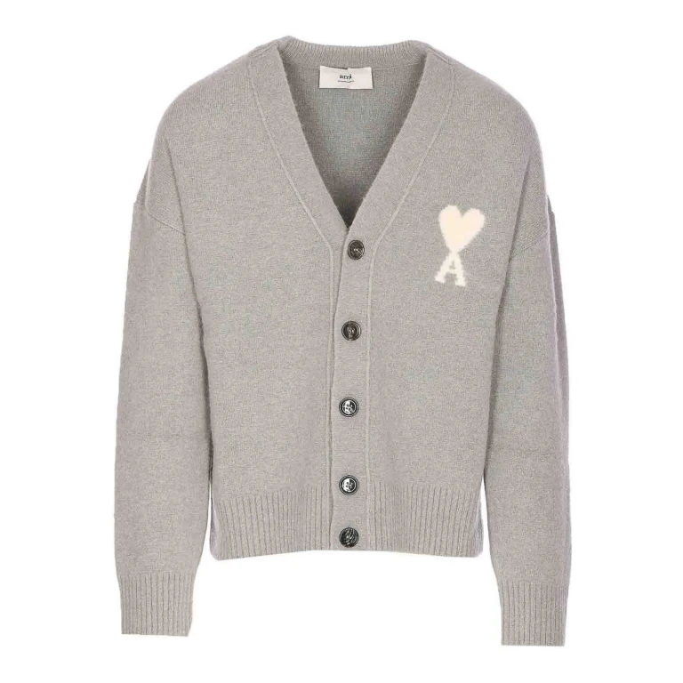 Ami Paris Cardigan - Gris